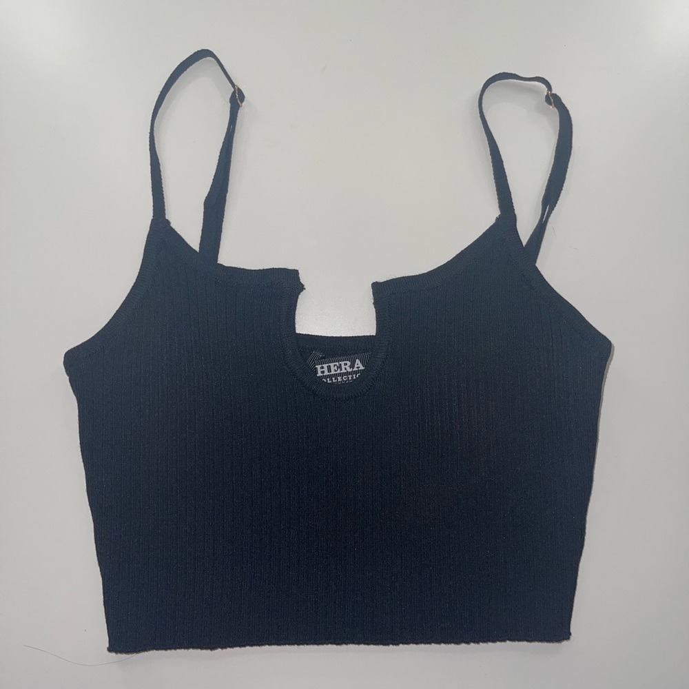 Cute black crop top